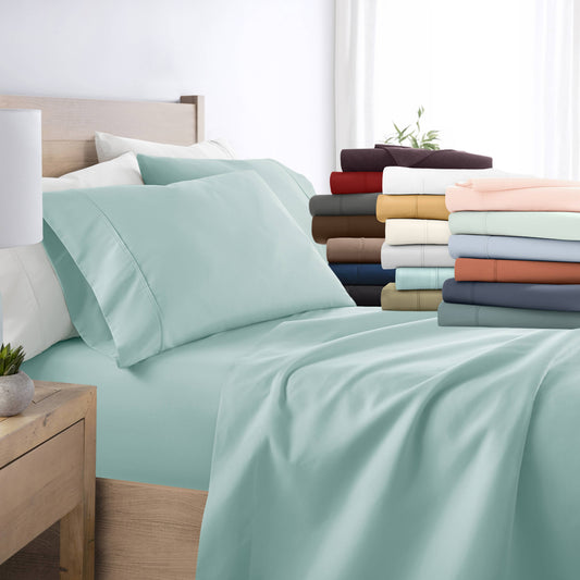 ienjoy Home Premium Ultra Soft 6-Piece Queen Sheet Set, Sage